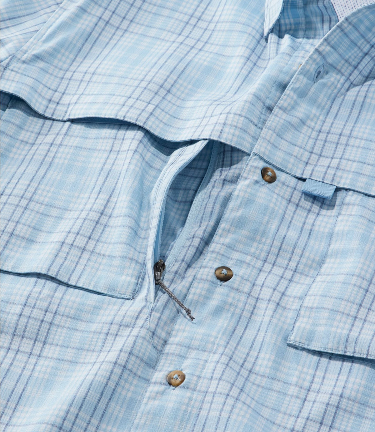 L.L.Bean Men's Tropicwear Shirt, Plaid Short-Sleeve