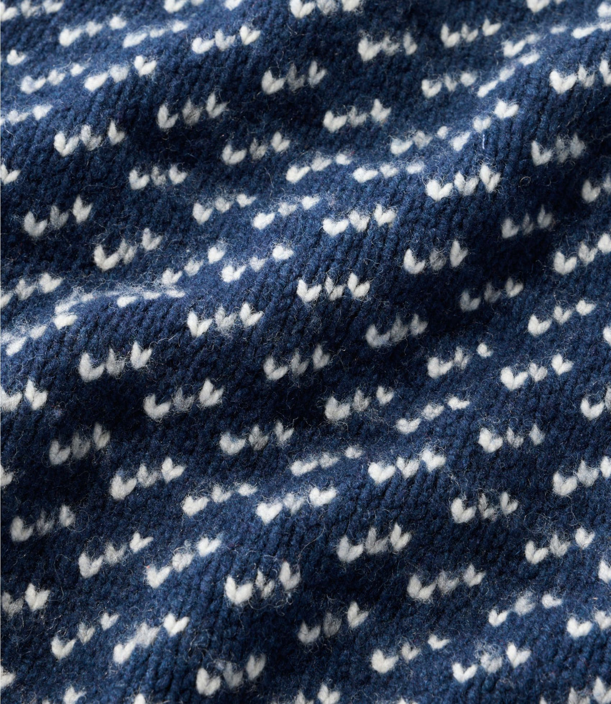 L.L.Bean Men's Bean's Classic Ragg Wool Sweater, Crewneck, Bird's-Eye Classic Navy/Light Gray Heather