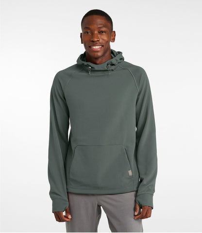 L.L.Bean Men's VentureStretch Ottoman-Rib Hoodie Shadow Green
