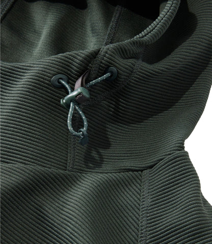 L.L.Bean Men's VentureStretch Ottoman-Rib Hoodie Shadow Green