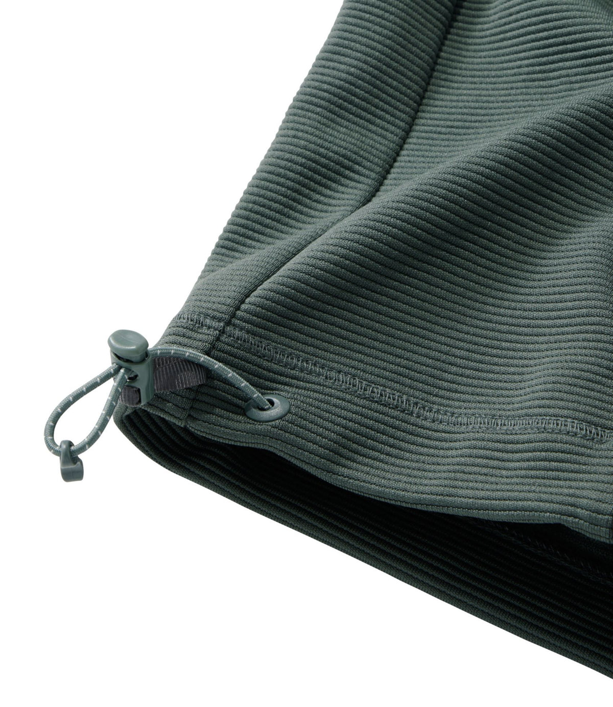 L.L.Bean Men's VentureStretch Ottoman-Rib Hoodie Shadow Green