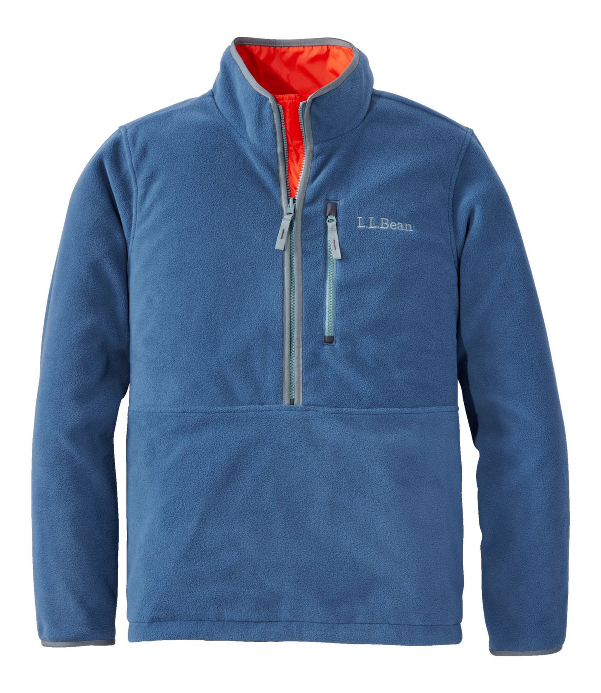 L.L.Bean Men's Bean's Classic Reversible Anorak Cherry Tomato/Iron