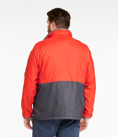 L.L.Bean Men's Bean's Classic Reversible Anorak Cherry Tomato/Iron