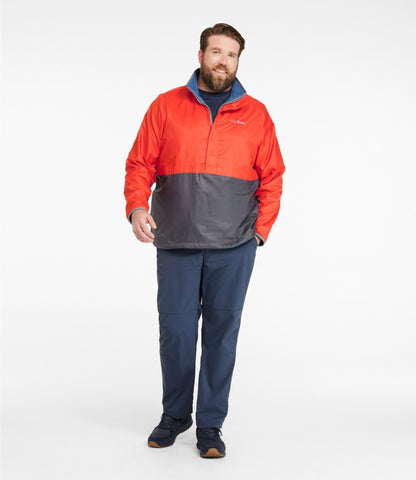 L.L.Bean Men's Bean's Classic Reversible Anorak Cherry Tomato/Iron