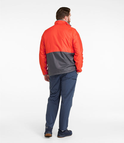 L.L.Bean Men's Bean's Classic Reversible Anorak Cherry Tomato/Iron