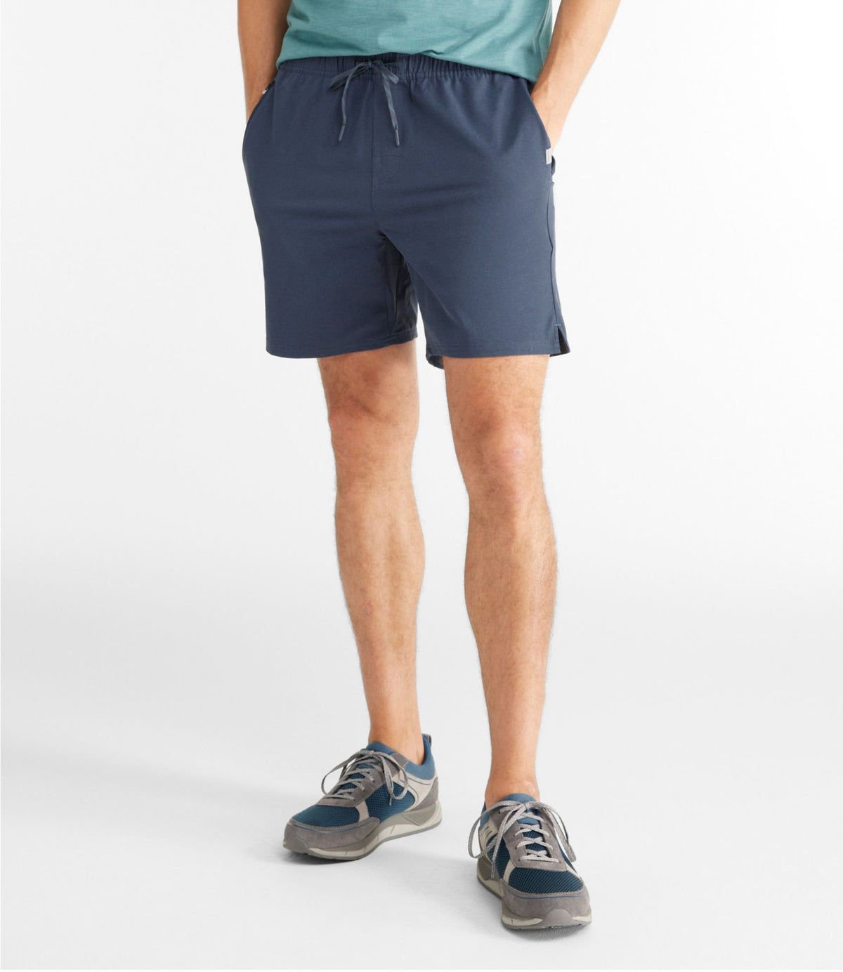 L.L.Bean Men's L.L.Bean Multisport Shorts, 7" Carbon Navy