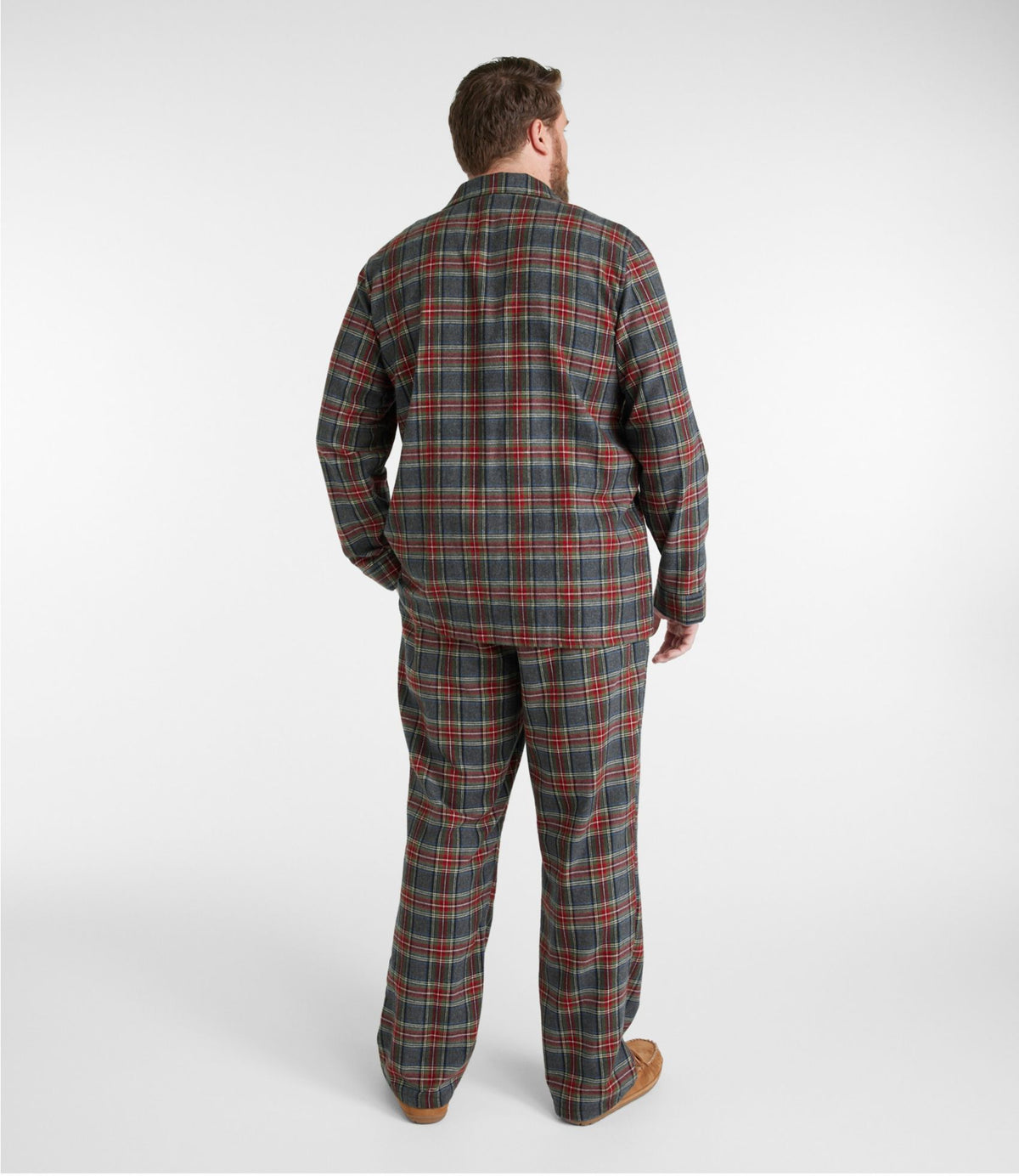 L.L.Bean Men's Scotch Plaid Flannel Pajamas Black Watch Tartan