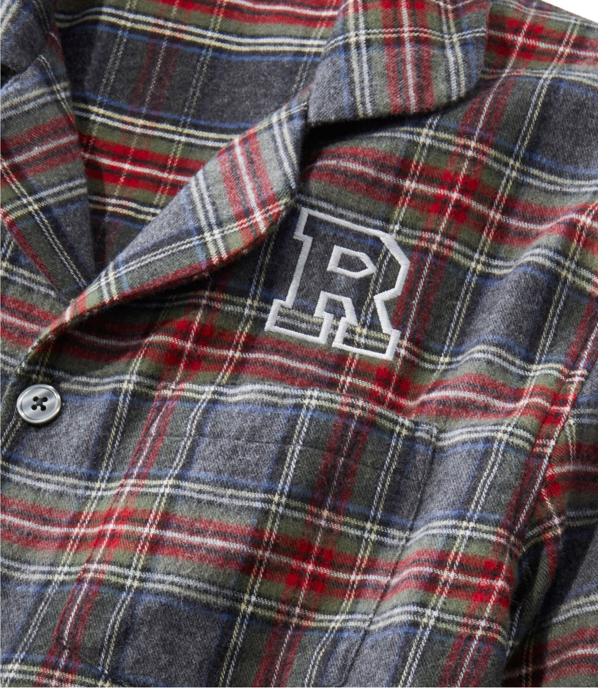 L.L.Bean Men's Scotch Plaid Flannel Pajamas Black Watch Tartan