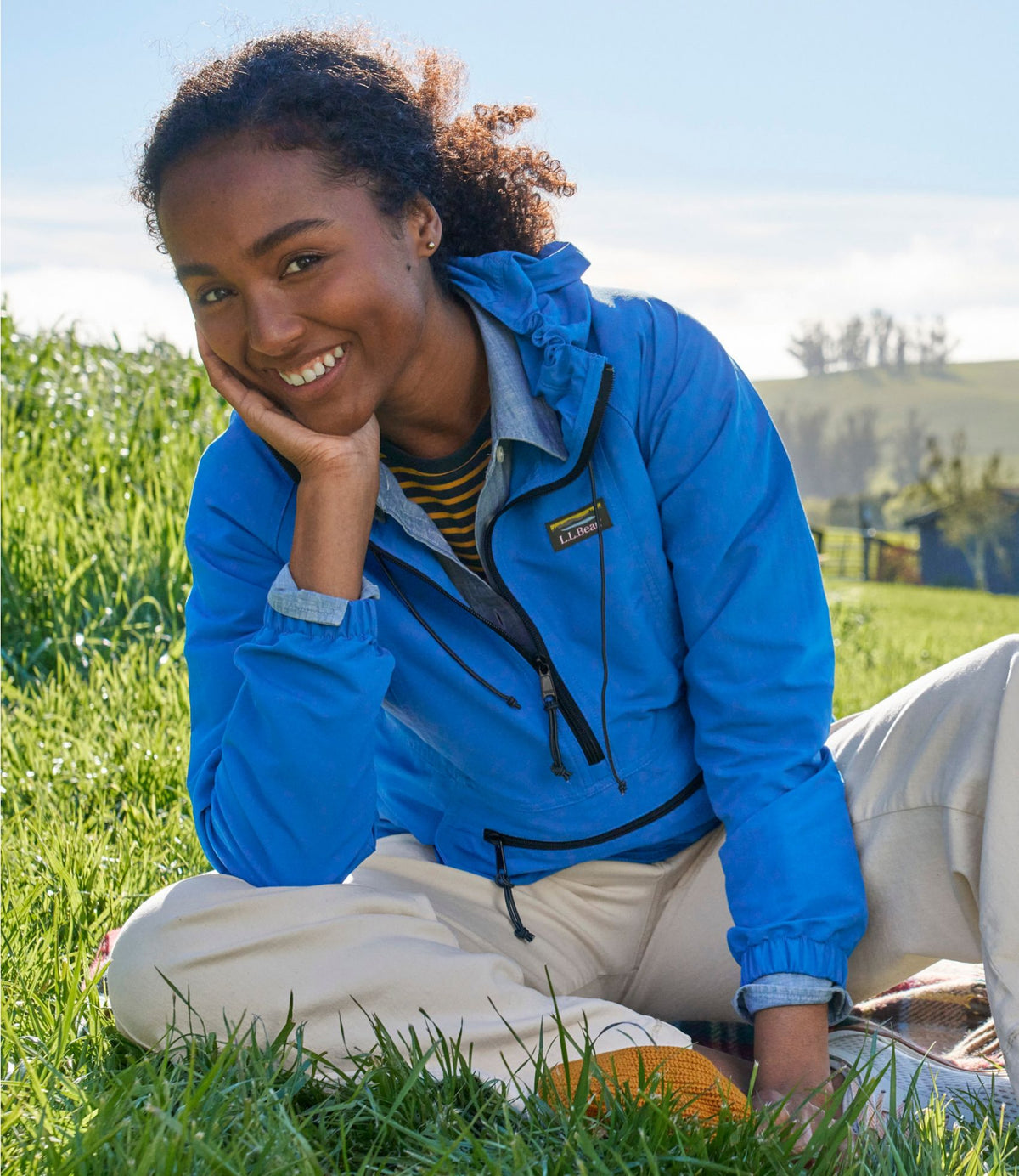 L.L.Bean Women's Mountain Classic Anorak Deep Lake