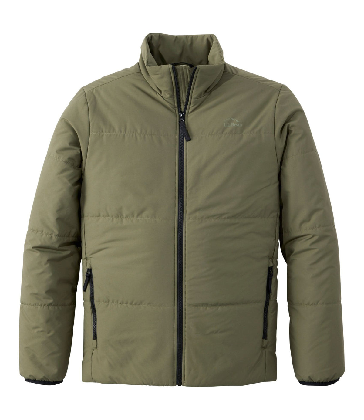 L.L.Bean Men's Venture Puffer Jacket Olive Gray