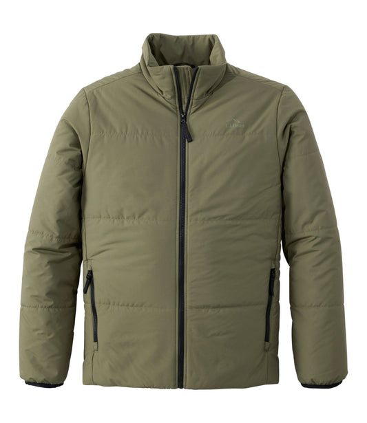 L.L.Bean Men's Venture Puffer Jacket Olive Gray