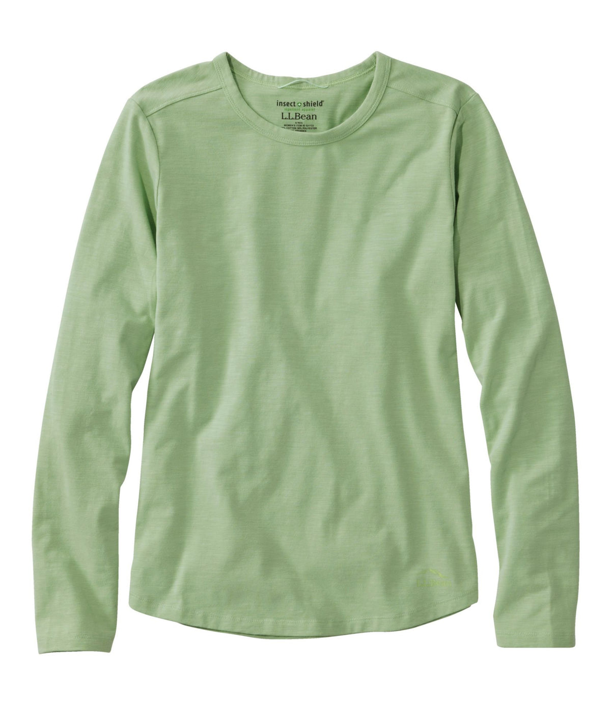L.L.Bean Women's Insect Shield Field Tee, Long-Sleeve Lichen