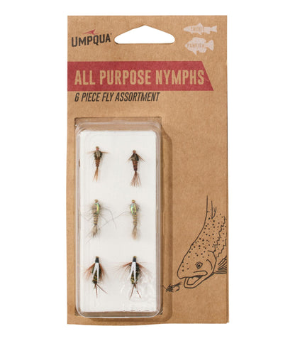 L.L.Bean Umpqua All-Purpose Nymph Fly Assortment, 6 flies