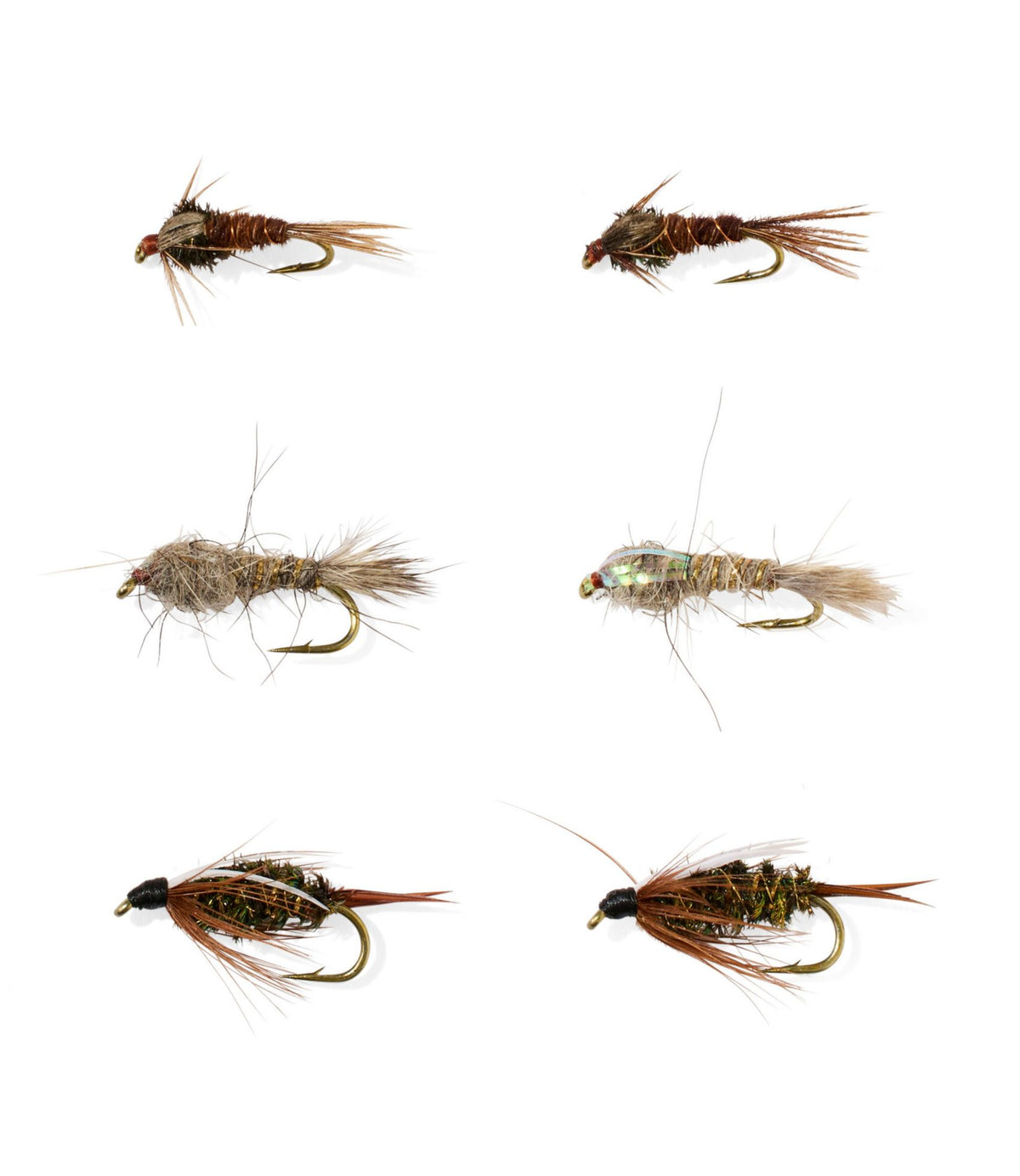 L.L.Bean Umpqua All-Purpose Nymph Fly Assortment, 6 flies