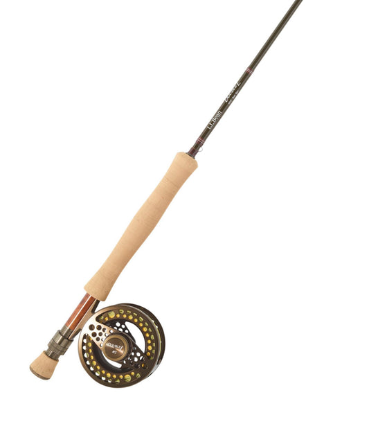 L.L.Bean Double L Euro Fly Rod Outfit, 10'6" 3 wt. Brown