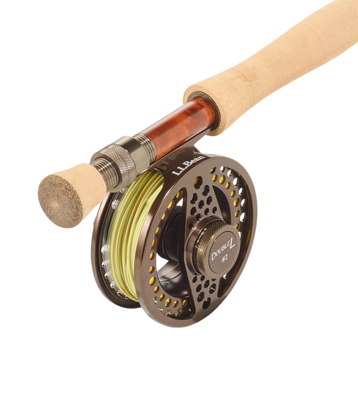 L.L.Bean Double L Euro Fly Rod Outfit, 10'6" 3 wt. Brown