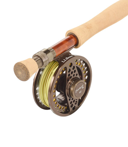 L.L.Bean Double L Euro Fly Rod Outfit, 10'6" 3 wt. Brown