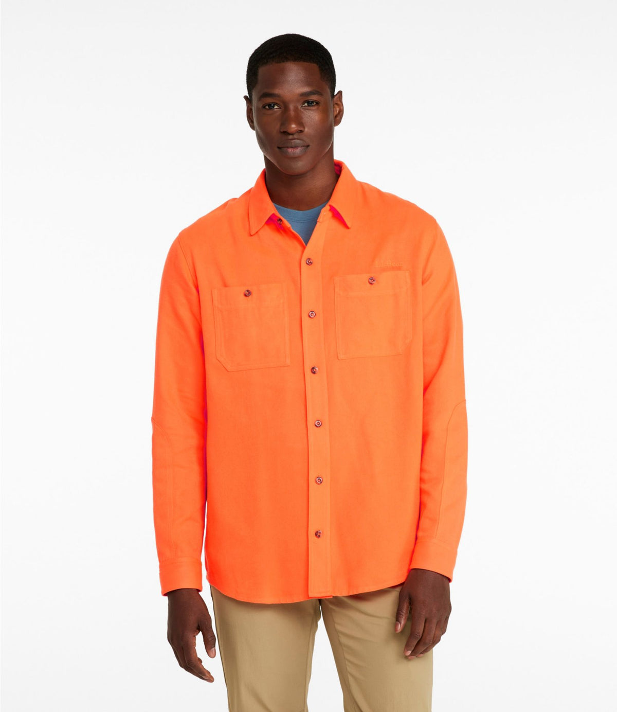 L.L.Bean Men's Double L Field Shirt, Hunter Orange Hunter Orange