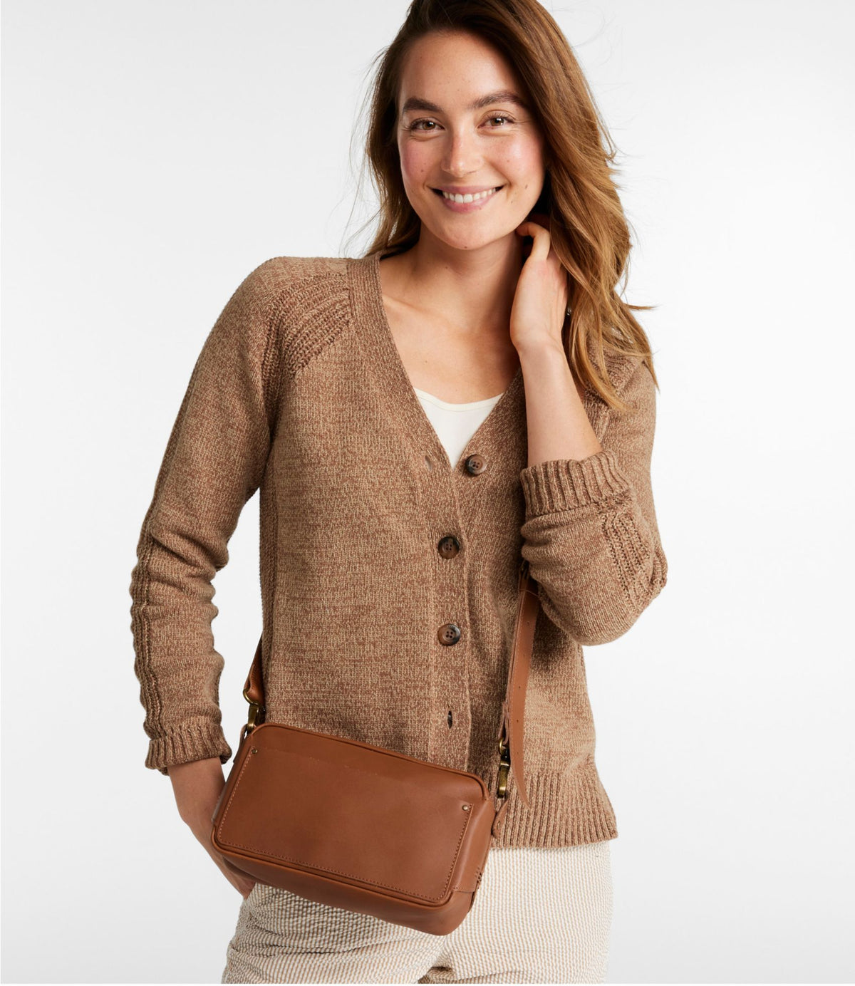 L.L.Bean 207 Leather Crossbody