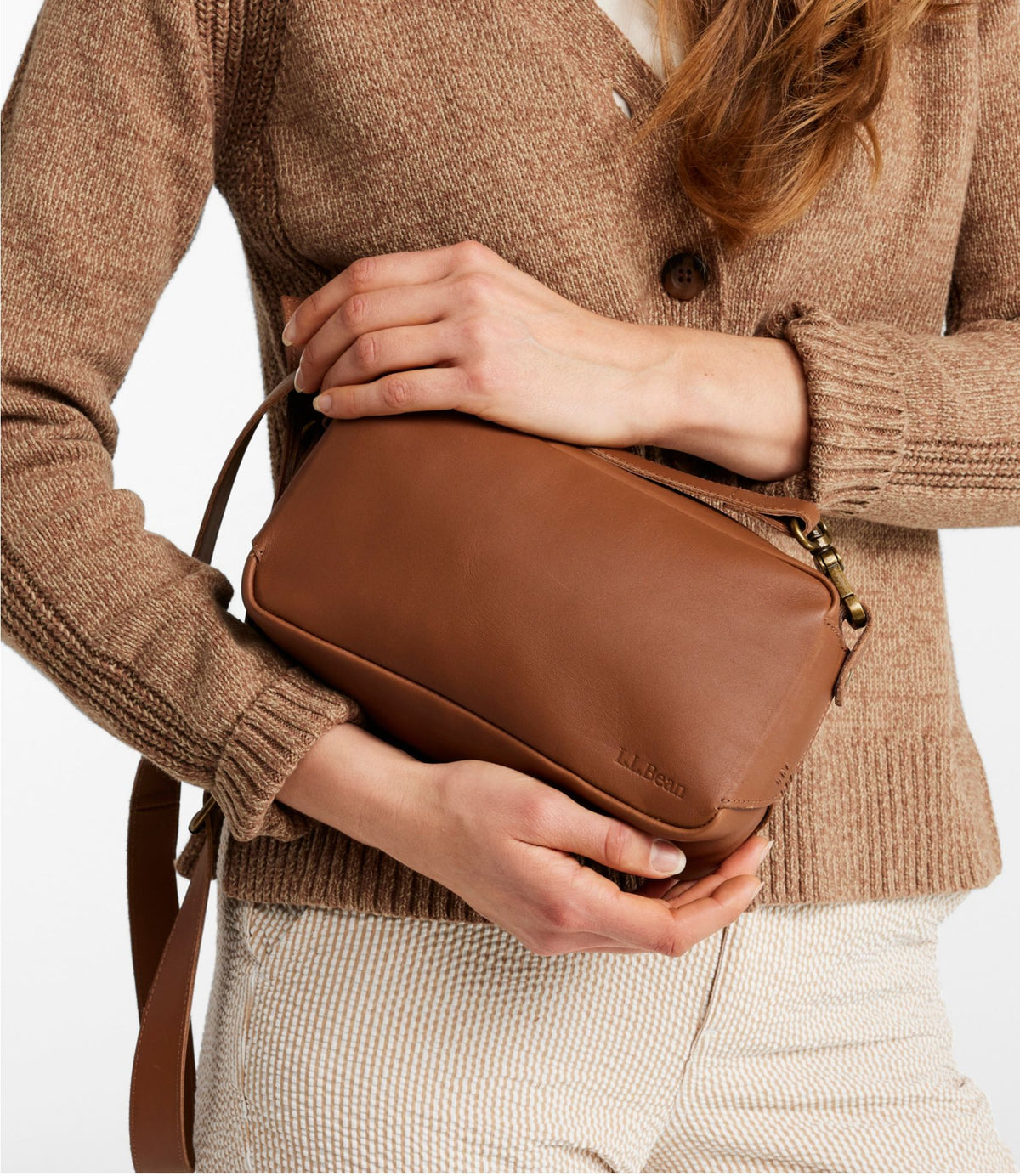 L.L.Bean 207 Leather Crossbody