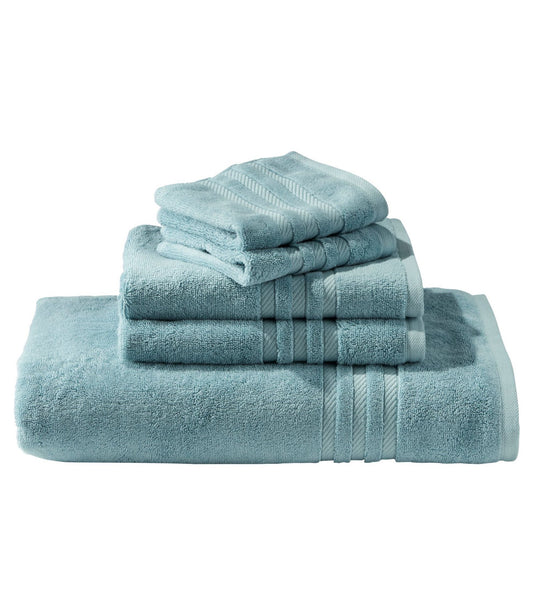 L.L.Bean Bean's Organic Cotton Towel Blue Quartz
