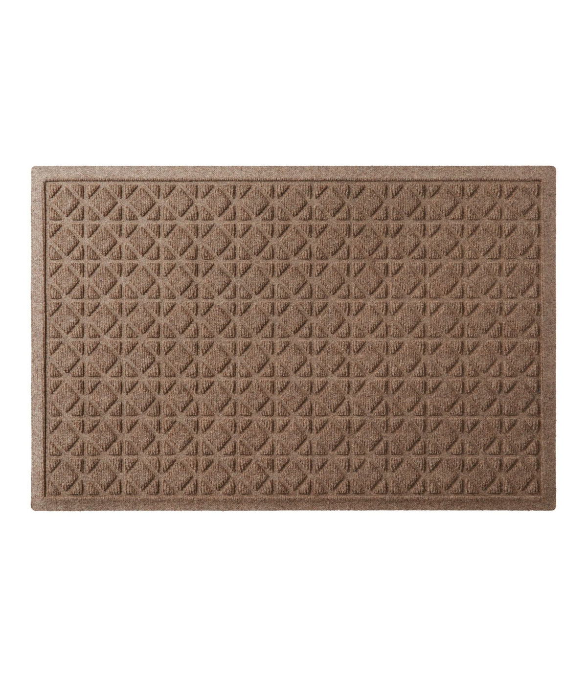 L.L.Bean Everyspace Recycled Waterhog Doormat, Tiles Camel