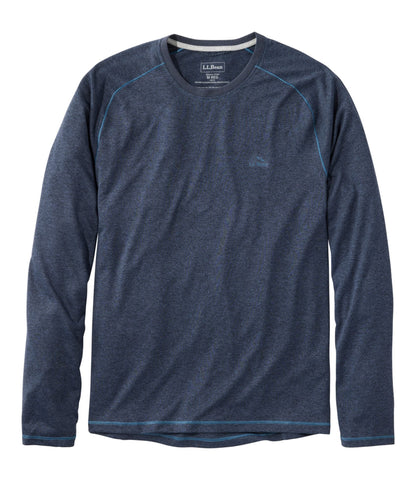 L.L.Bean Men's Bean's Access Trail Tee, Long-Sleeve Carbon Navy