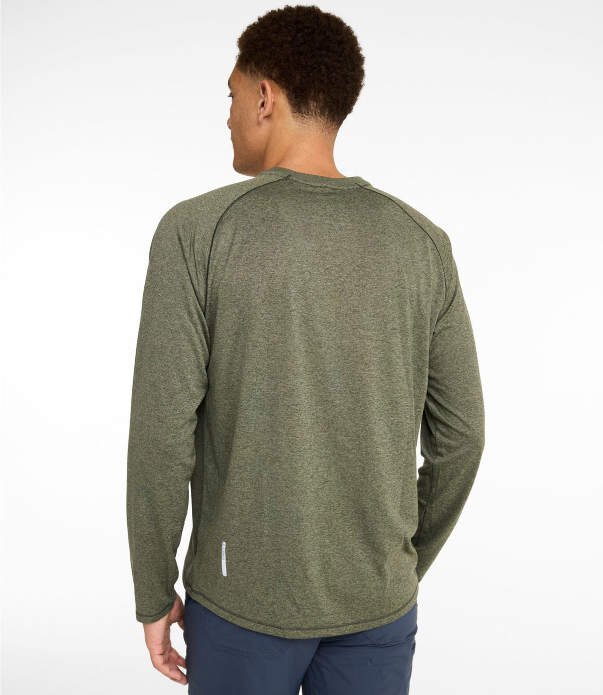 L.L.Bean Men's Bean's Access Trail Tee, Long-Sleeve Carbon Navy