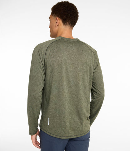 L.L.Bean Men's Bean's Access Trail Tee, Long-Sleeve Carbon Navy