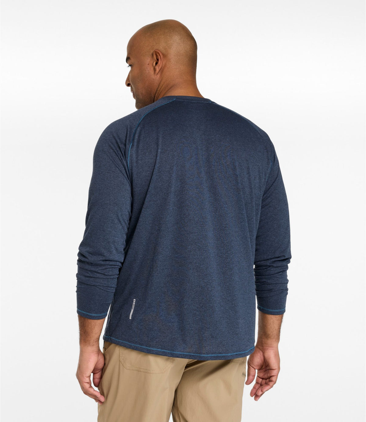 L.L.Bean Men's Bean's Access Trail Tee, Long-Sleeve Carbon Navy