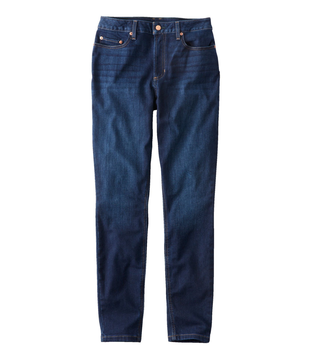 L.L.Bean Women's BeanFlex® Jeans, High-Rise Slim-Leg Ankle Rinsed