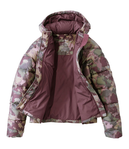 L.L.Bean Women's Popham Puffer Jacket, Print Mauve Taupe Blurred Camo