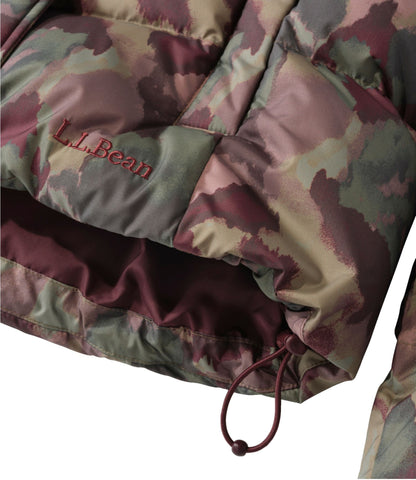 L.L.Bean Women's Popham Puffer Jacket, Print Mauve Taupe Blurred Camo