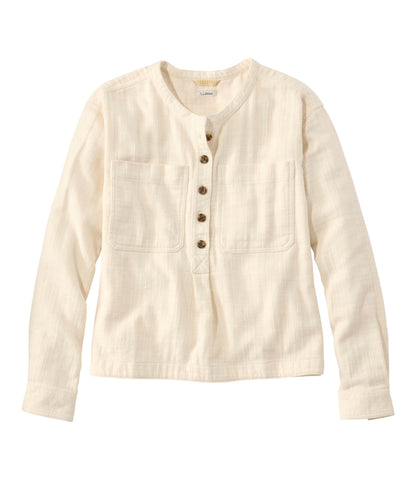 L.L.Bean Women's 1912 Field Flannel Popover Bone
