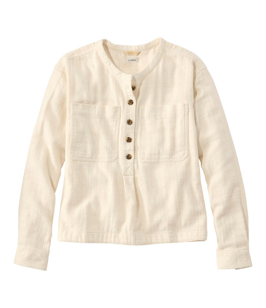 L.L.Bean Women's 1912 Field Flannel Popover Bone