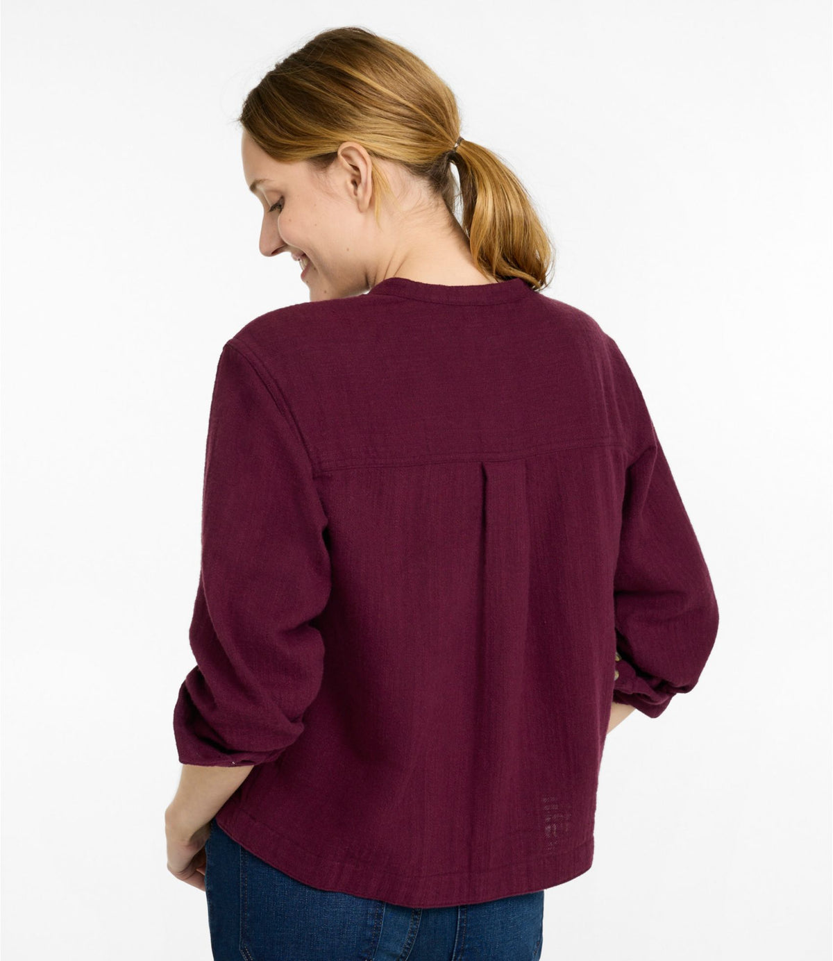 L.L.Bean Women's 1912 Field Flannel Popover Bone
