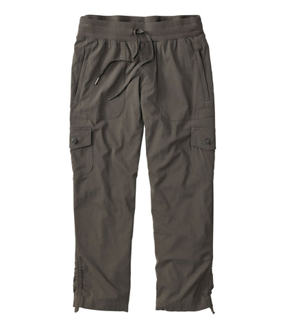 L.L.Bean Women's Vista Camp Pants, Crop Dark Taupe