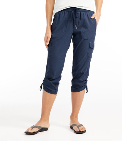 L.L.Bean Women's Vista Camp Pants, Crop Dark Taupe