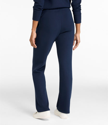 L.L.Bean Women's L.L.Bean CloudSoft Pants, Mid-Rise Straight-Leg Classic Navy