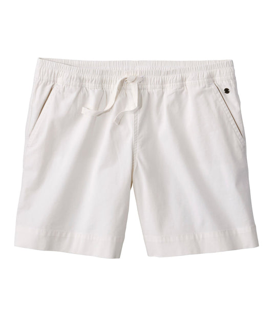 L.L.Bean Women's Lakewashed Dock Shorts, Mid-Rise Sea Salt