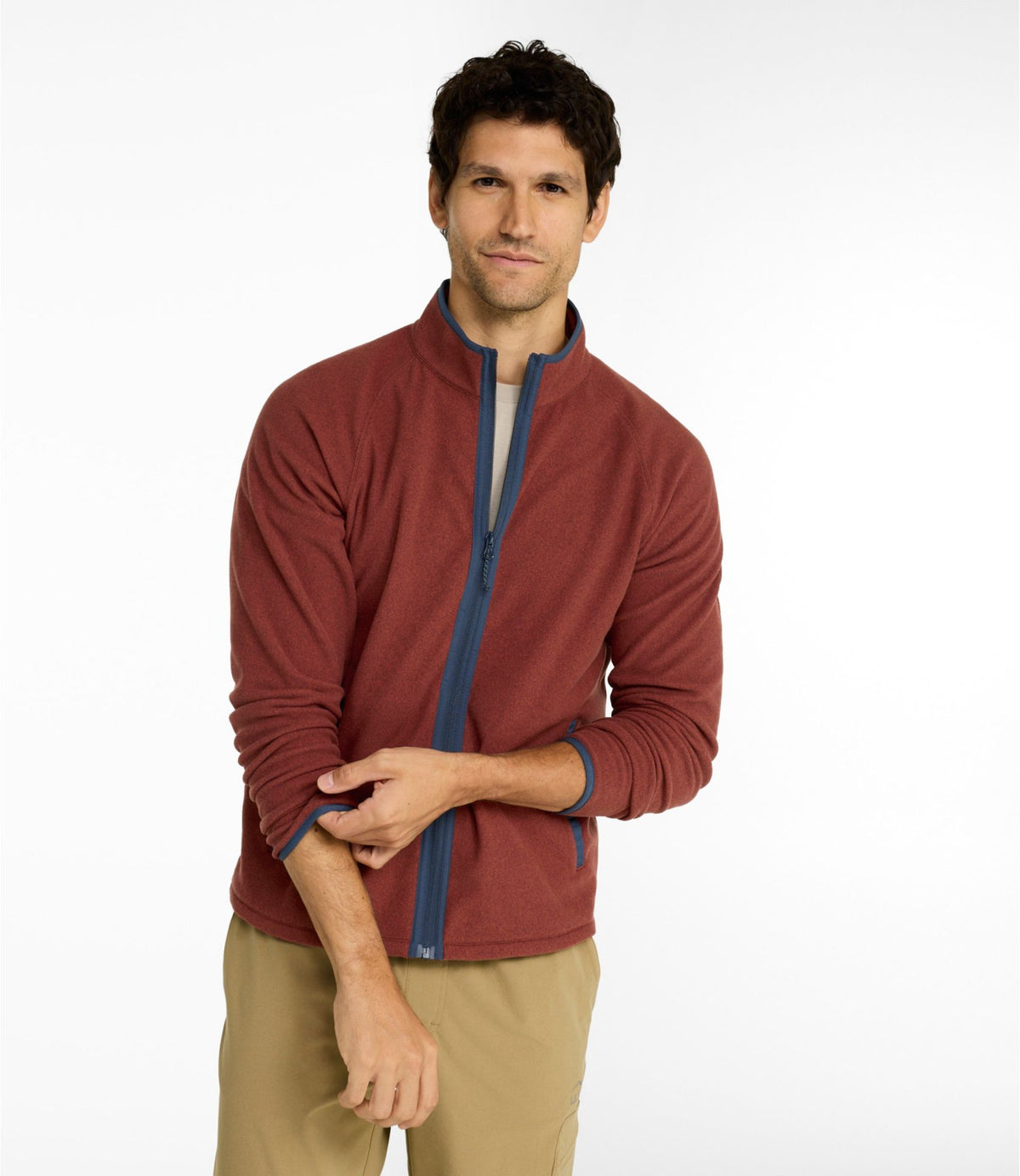 L.L.Bean Men's Bean's Access Fleece Jacket, Full-Zip Carbon Navy