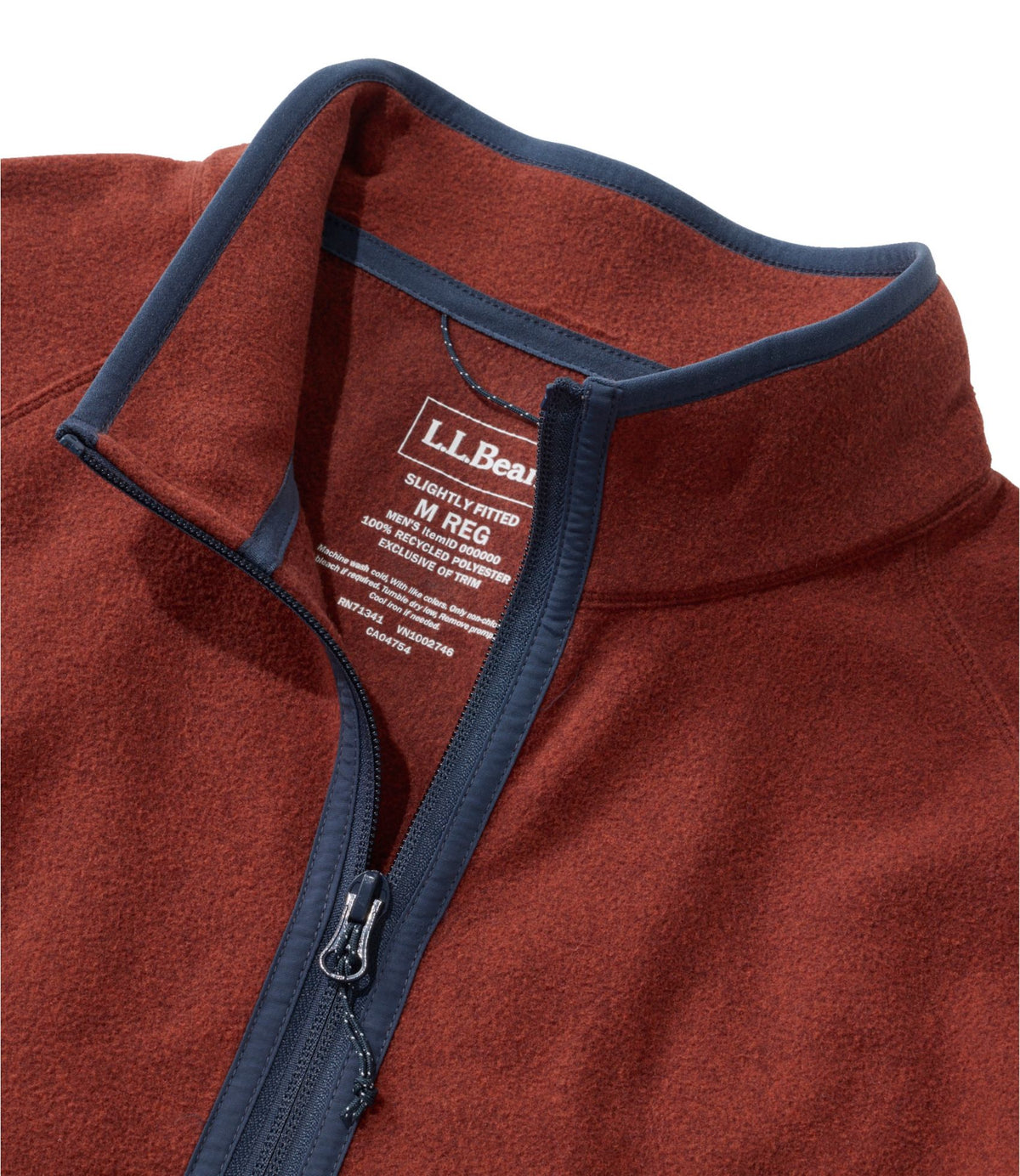 L.L.Bean Men's Bean's Access Fleece Jacket, Full-Zip Carbon Navy