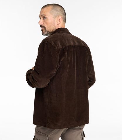 L.L.Bean Men's Rangeley Corduroy Shirt, Slightly Fitted Camel Brown