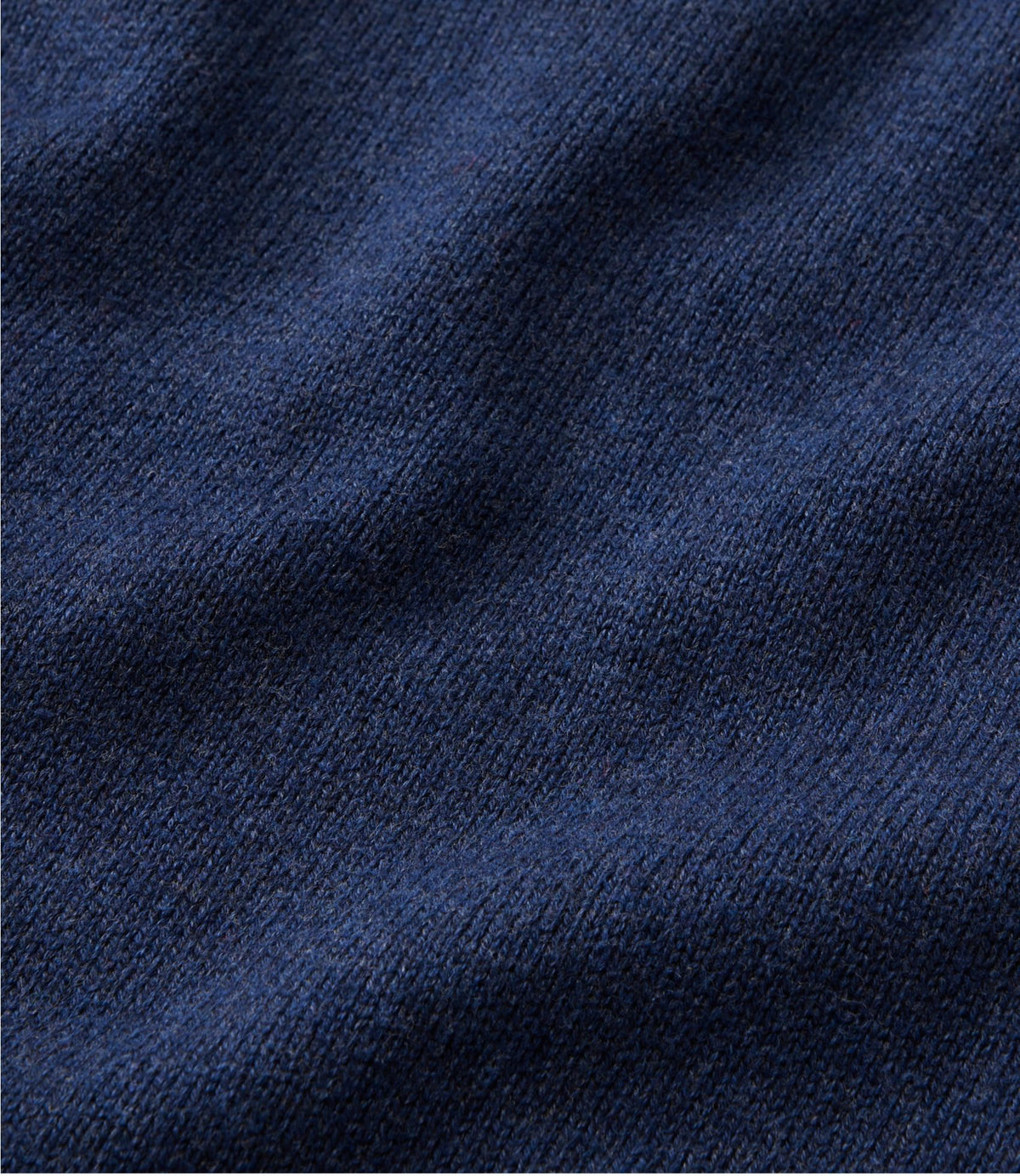 L.L.Bean Men's Wicked Soft Cotton/Cashmere Sweater, Crewneck Classic Navy