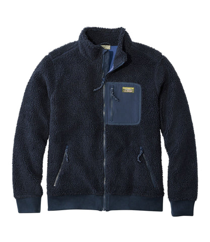 L.L.Bean Men's Bean's Sherpa Fleece Jacket Classic Navy