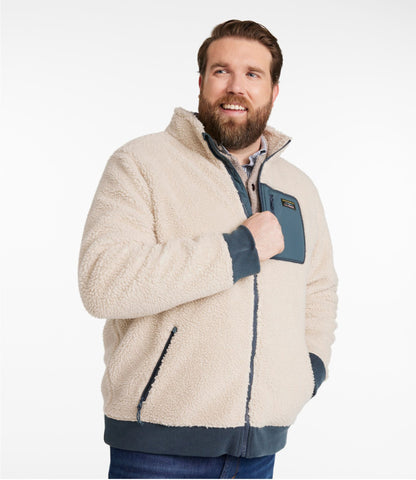 L.L.Bean Men's Bean's Sherpa Fleece Jacket Classic Navy