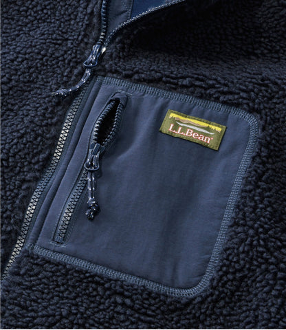 L.L.Bean Men's Bean's Sherpa Fleece Jacket Classic Navy
