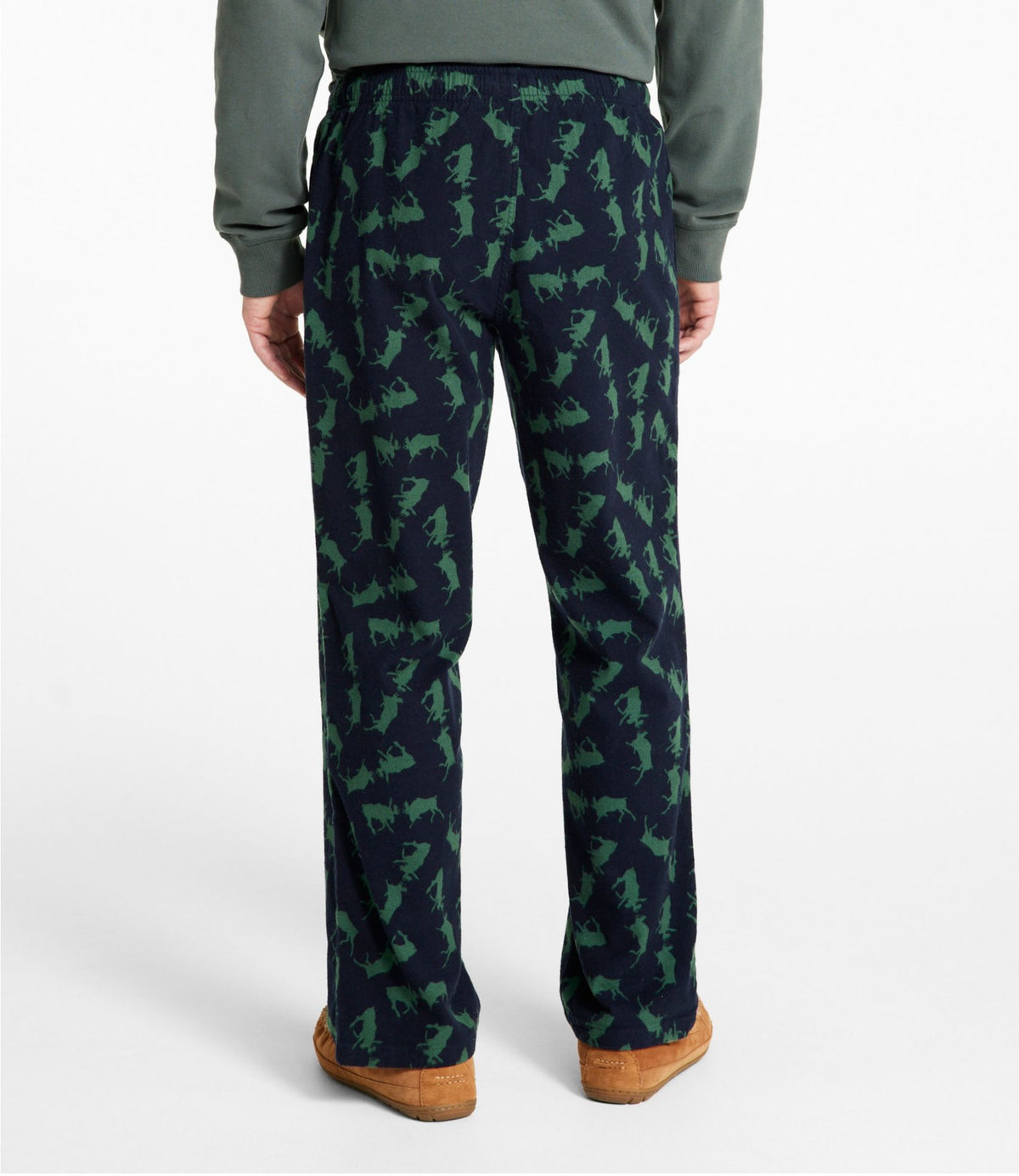 L.L.Bean Men's Wicked Cozy Flannel Sleep Pant Bone Holiday Heritage