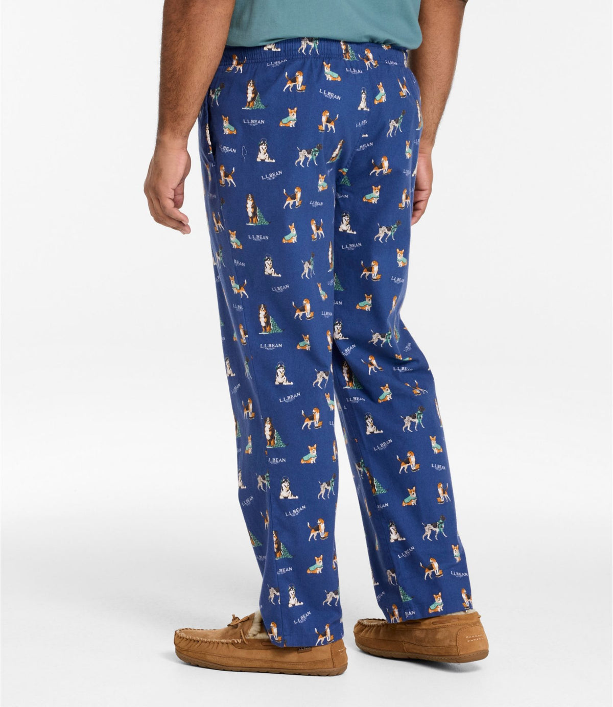 L.L.Bean Men's Wicked Cozy Flannel Sleep Pant Bone Holiday Heritage