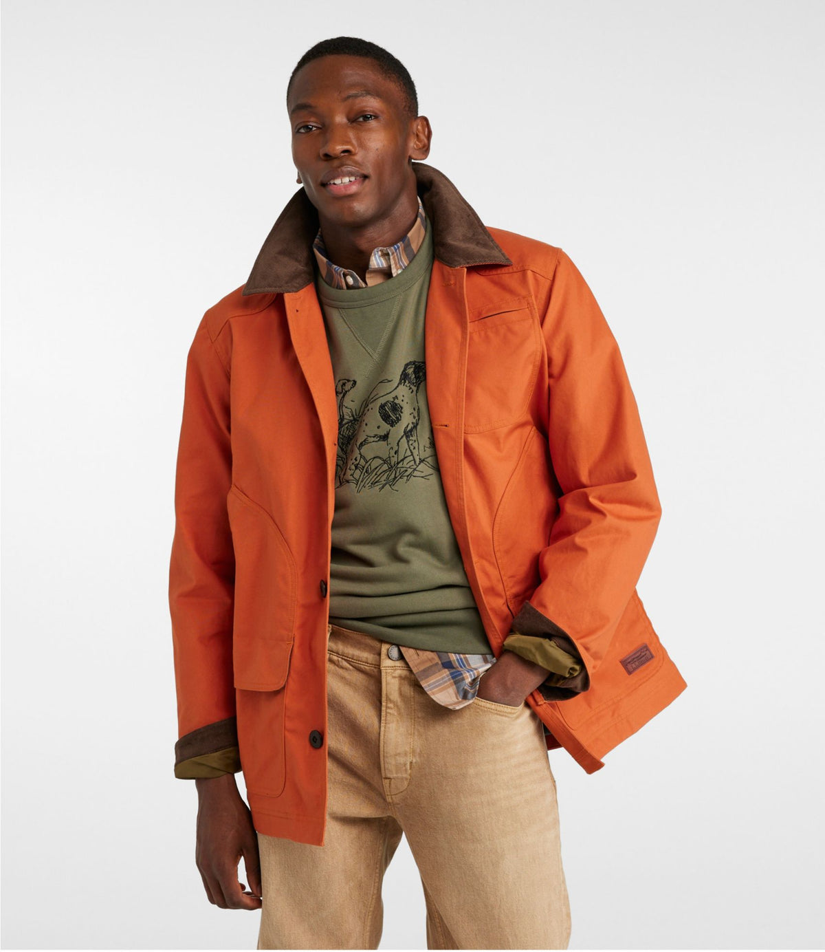 L.L.Bean Men's 1924 Field Coat Saddle